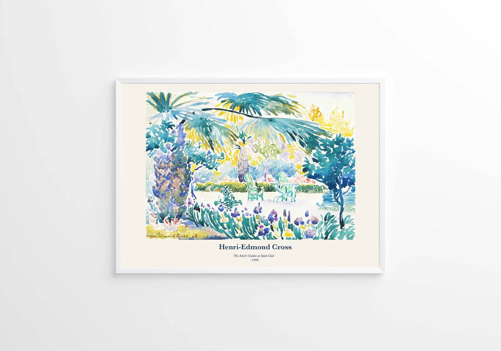 "Henri-Edmond Cross - The Artists's Garden at Saint-Clair Poster"