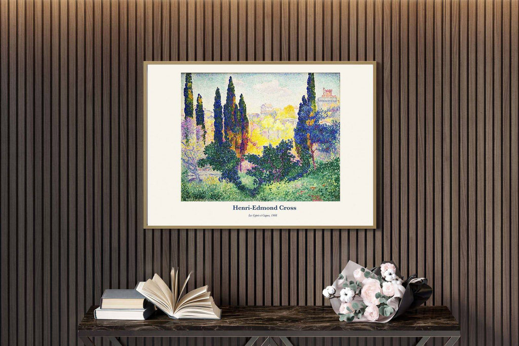 "Henri-Edmond Cross - Les Cyprès à Cagnes Poster"