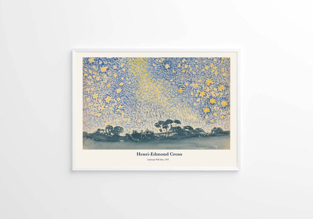 "Henri-Edmond Cross - Landscape With Stars Poster"