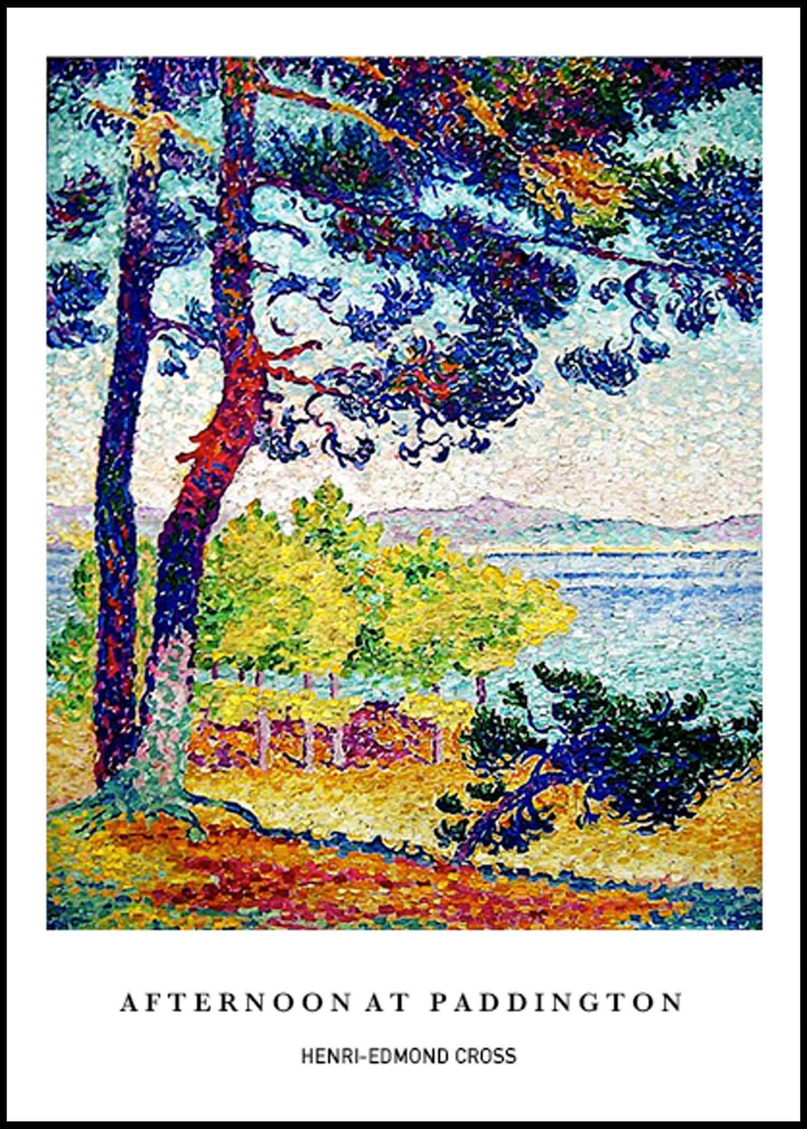 "Henri-Edmond Cross poster - Afternoon at Pardigon Var Poster"