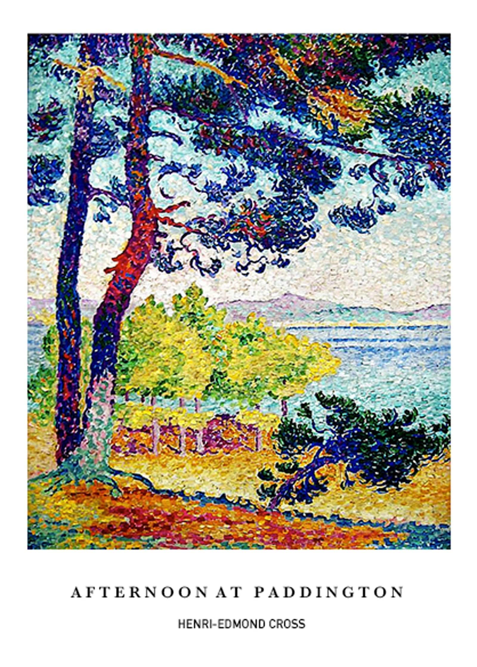 "Henri-Edmond Cross poster - Afternoon at Pardigon Var Poster"