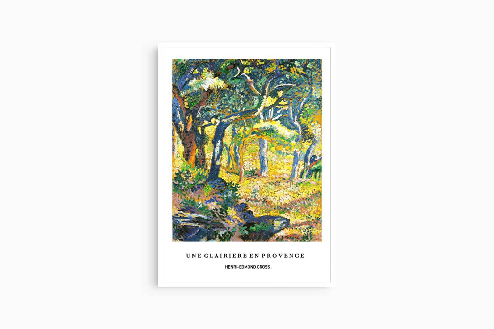 "Henri-Edmond Cross - Une Clairière en Provence Poster"