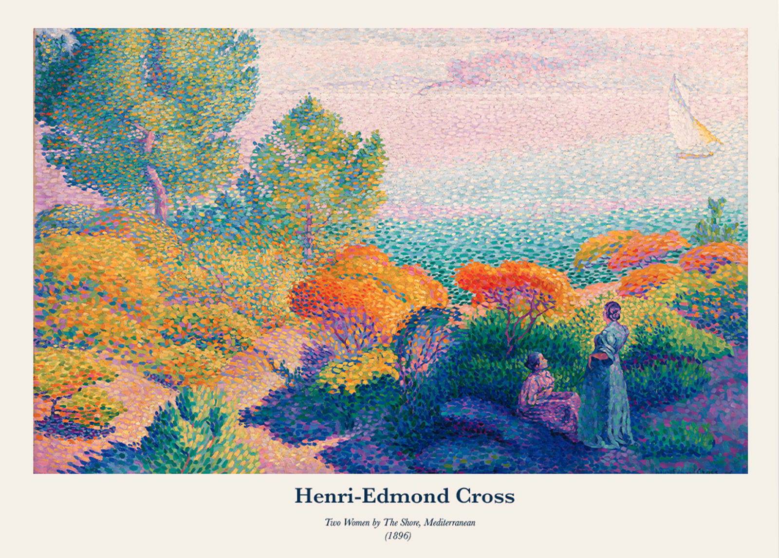 "Henri-Edmond Cross - Two Women by The Shore Poster"