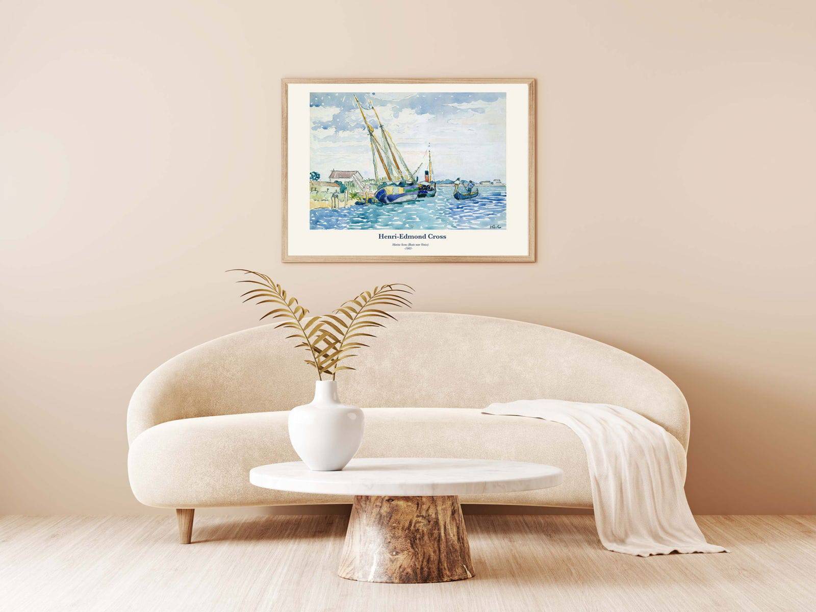 "Henri-Edmond Cross - Marine Scene Poster"