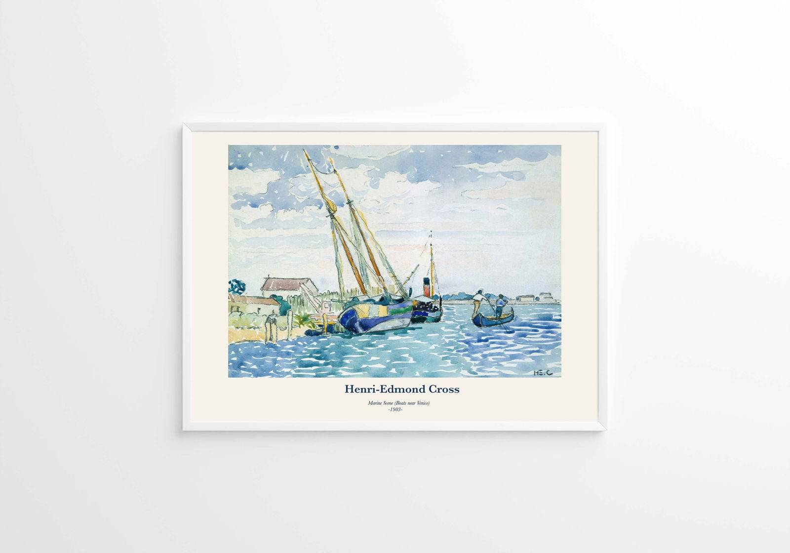 "Henri-Edmond Cross - Marine Scene Poster"