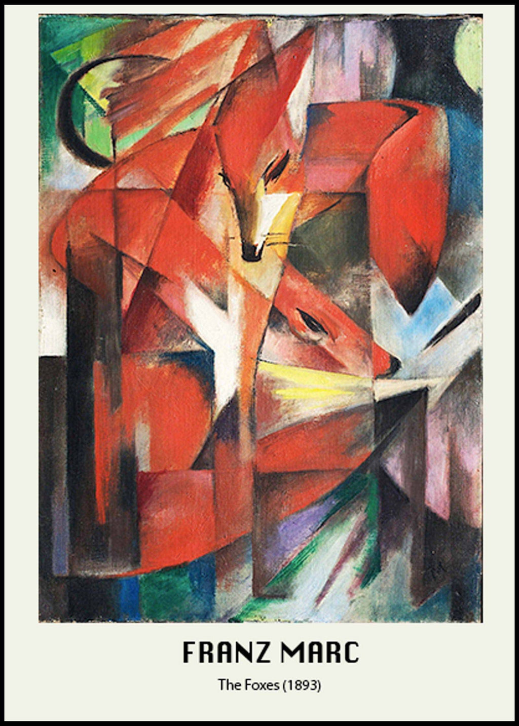 "Franz Marc - The Foxes Poster"