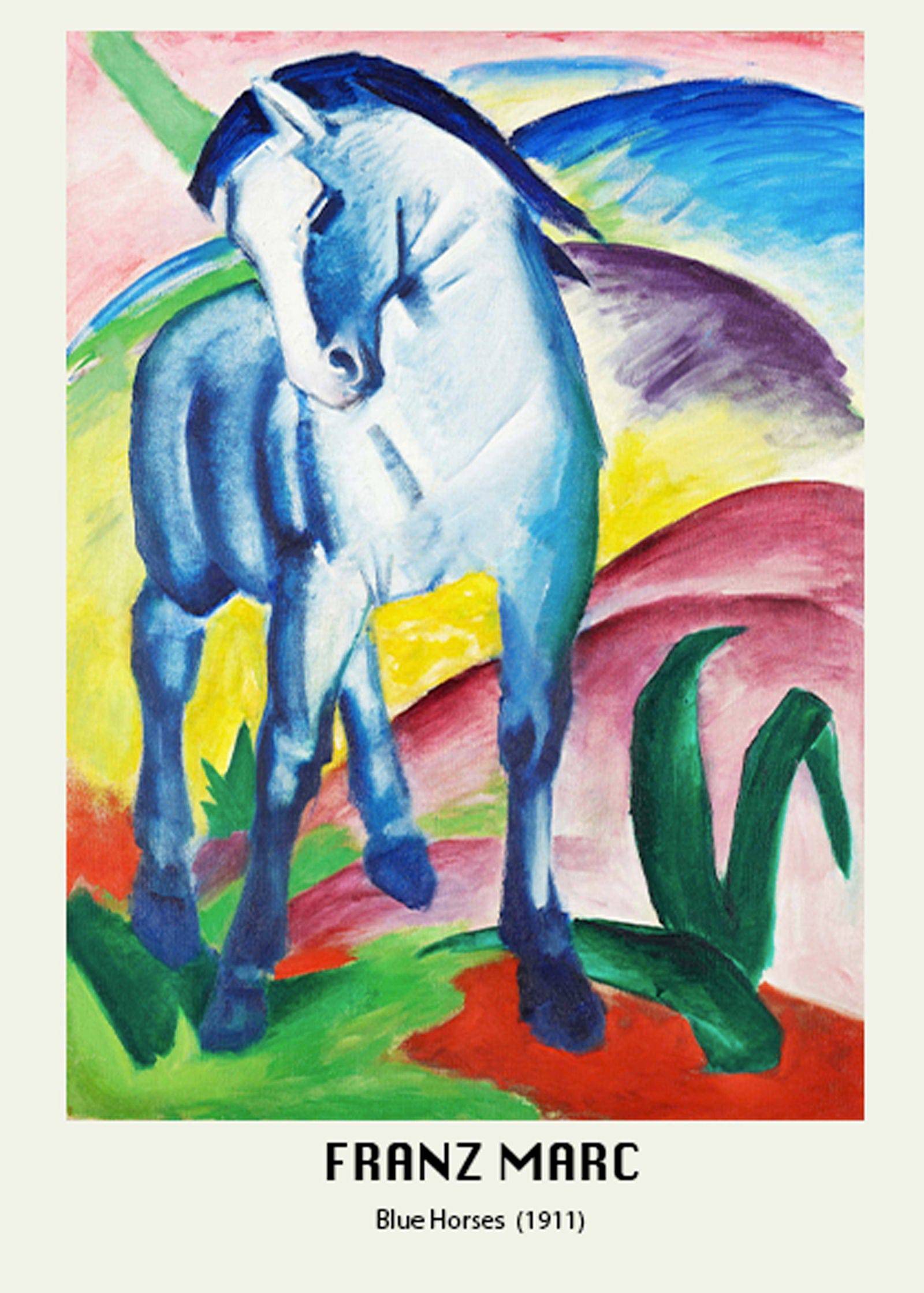 "Franz Marc - Blue Horses Poster"