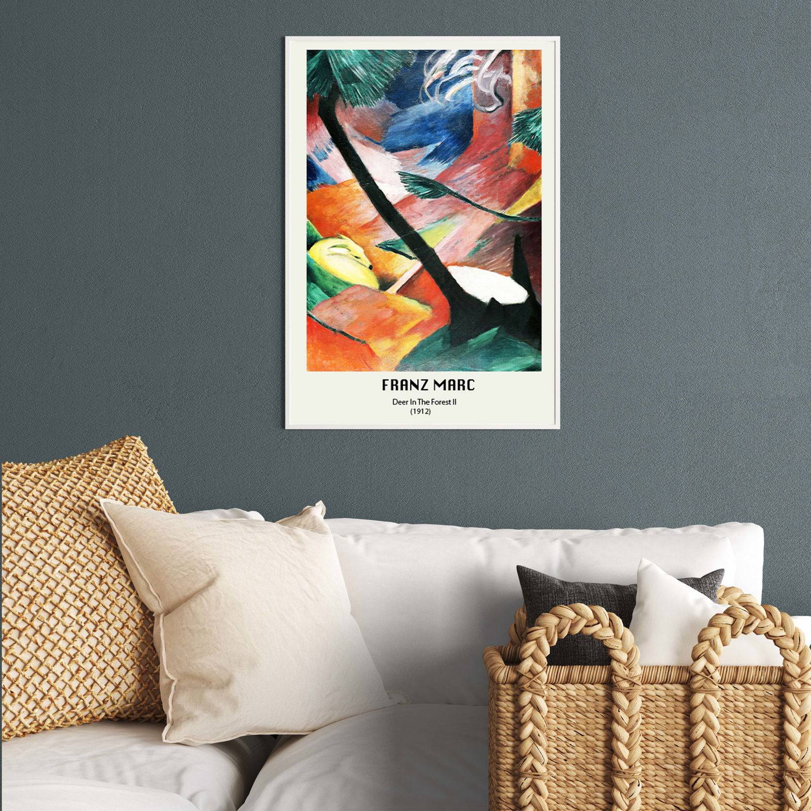 "Franz Marc poster - Deer In The Forest Poster"