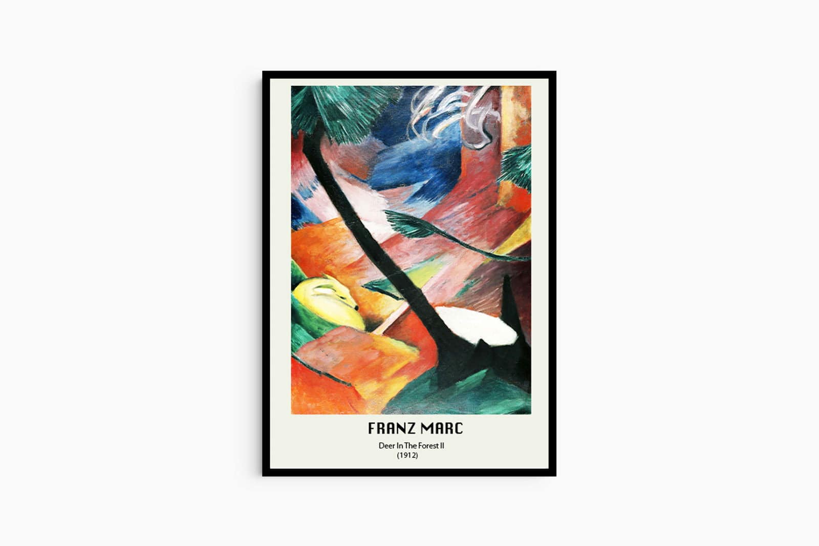 "Franz Marc poster - Deer In The Forest Poster"