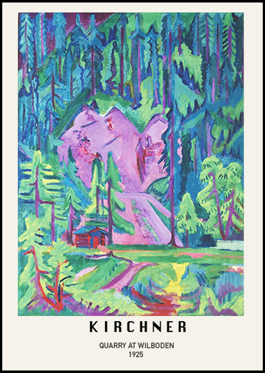 "Ernst Ludwig Kirchner - Quarry at Wilboden Poster"