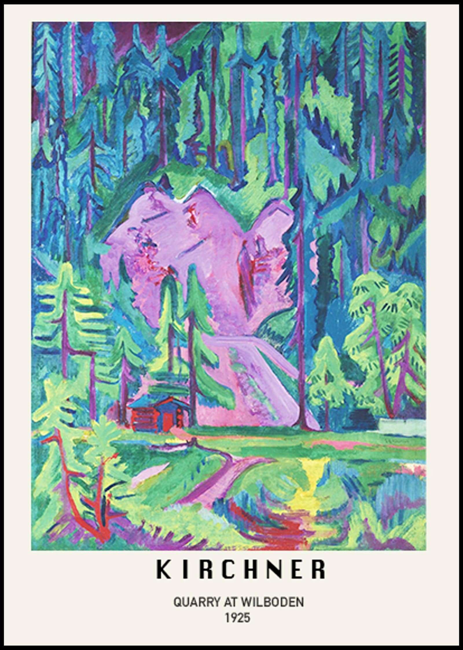 "Ernst Ludwig Kirchner - Quarry at Wilboden Poster"