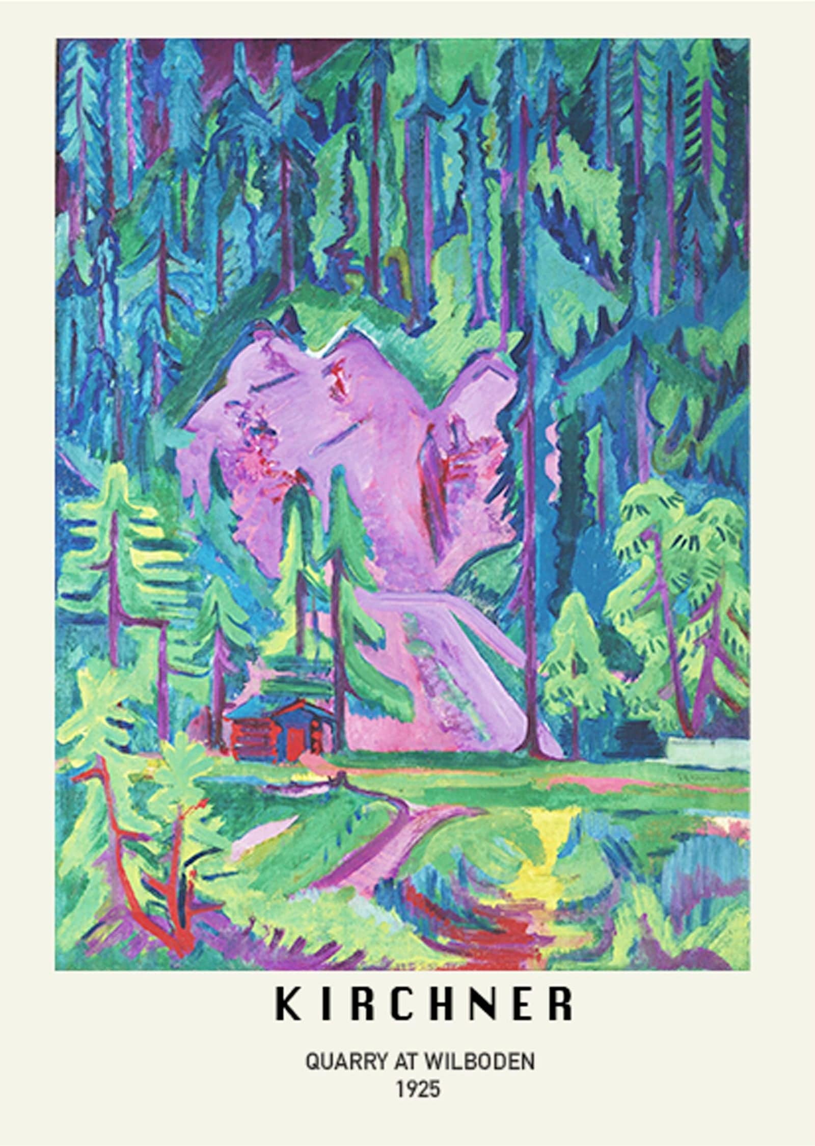 "Ernst Ludwig Kirchner - Quarry at Wilboden Poster"
