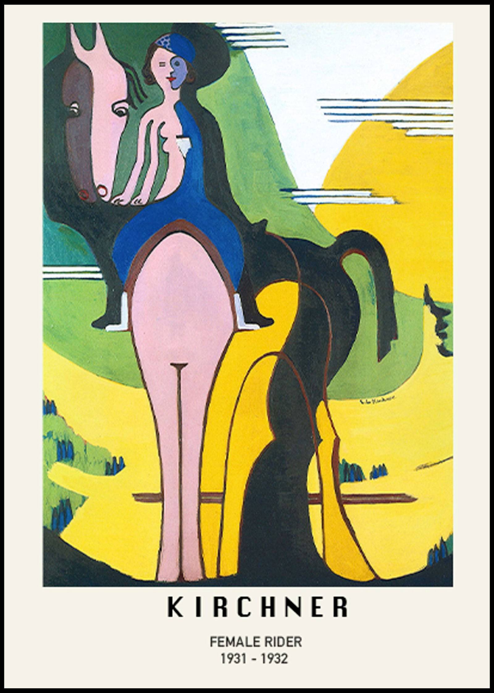 "Ernst Ludwig Kirchner - Female Rider Poster"