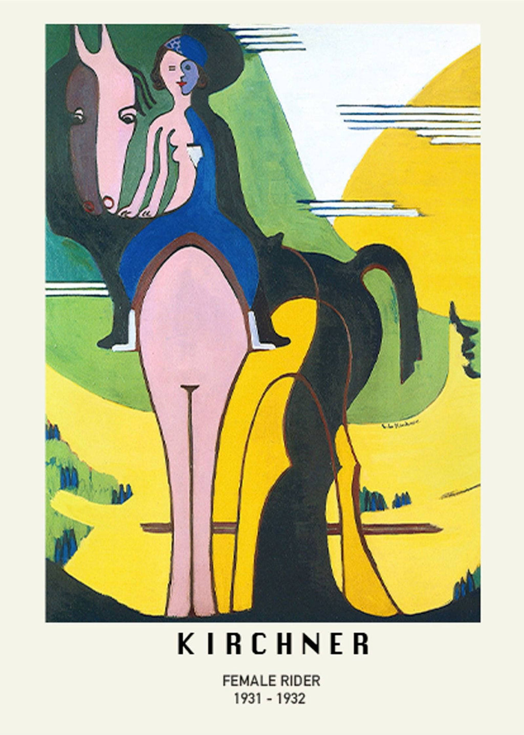 "Ernst Ludwig Kirchner - Female Rider Poster"