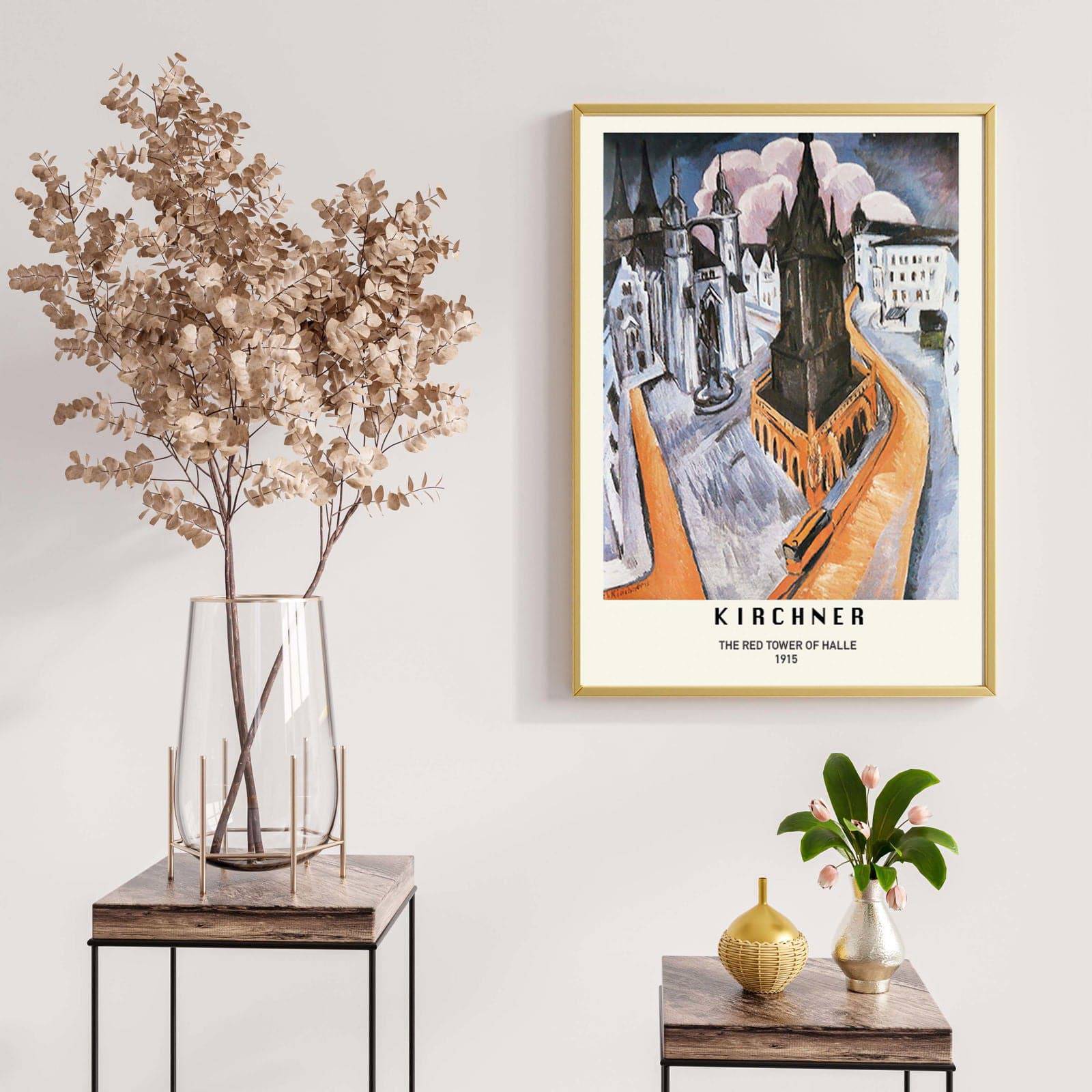 "Ernst Ludwig Kirchner - The Red Tower of Halle Poster"