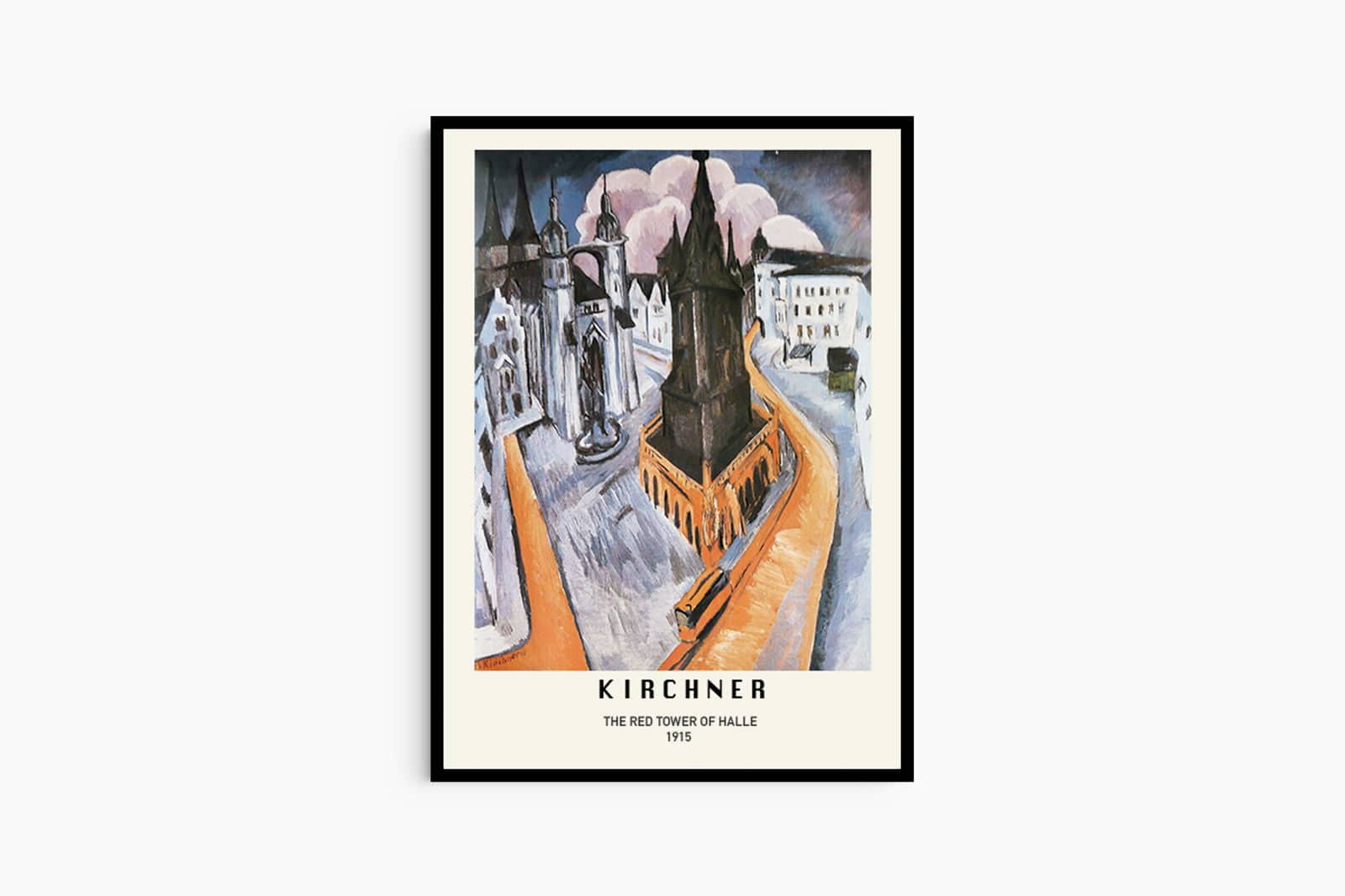 "Ernst Ludwig Kirchner - The Red Tower of Halle Poster"