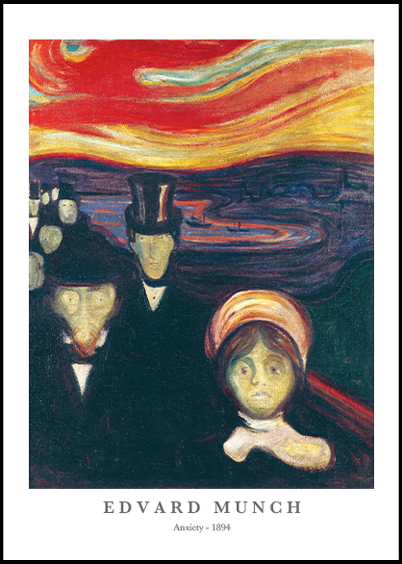 "Edvard Munch - Anxiety Poster"