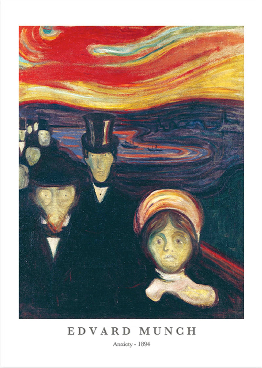 "Edvard Munch - Anxiety Poster"