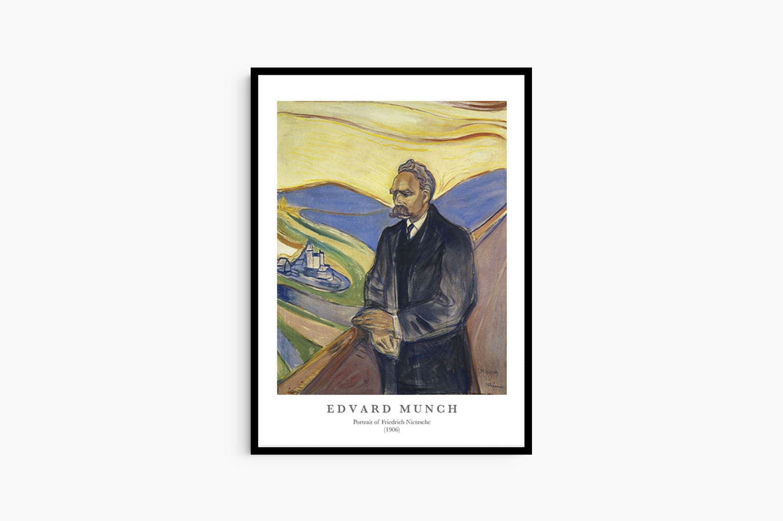 "Edvard Munch - Portrait of Friederich Nietszche Poster"