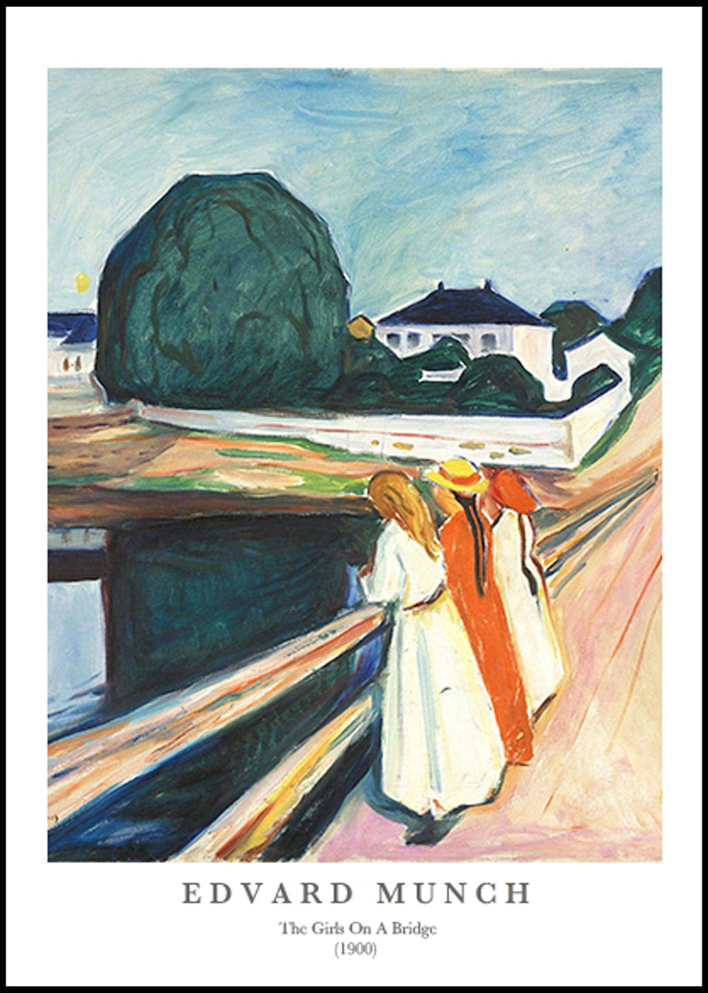 "Edvard Munch - The Girls on a Bridge Poster"