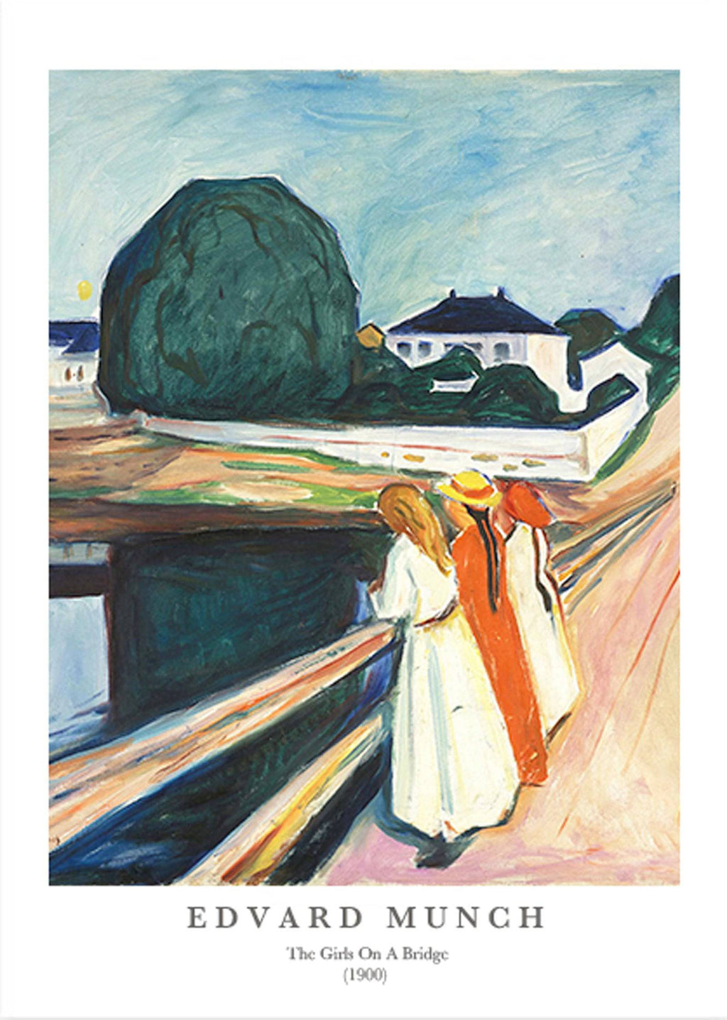 "Edvard Munch - The Girls on a Bridge Poster"