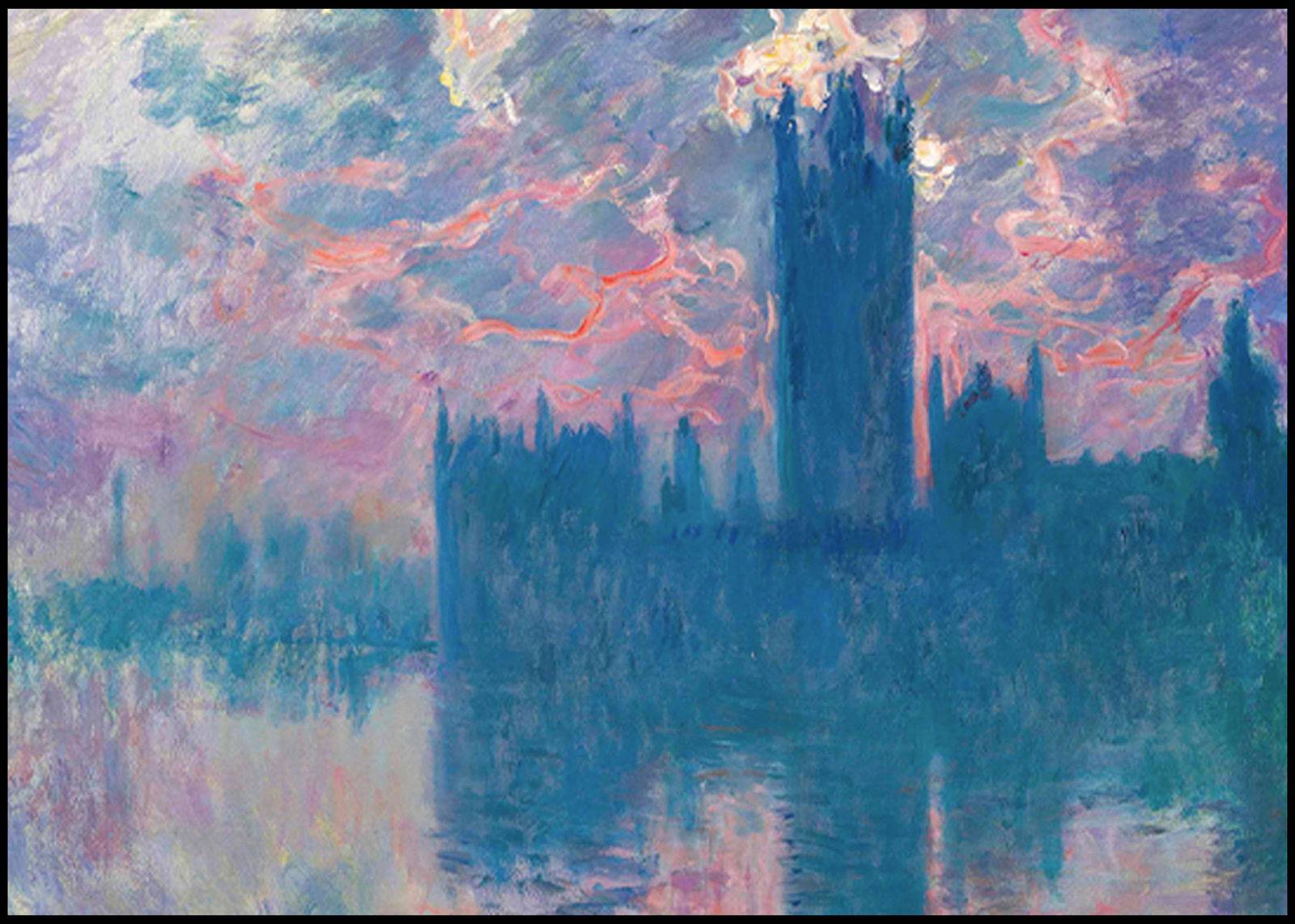 "Claude Monet - Houses of Parliament, Sunset"