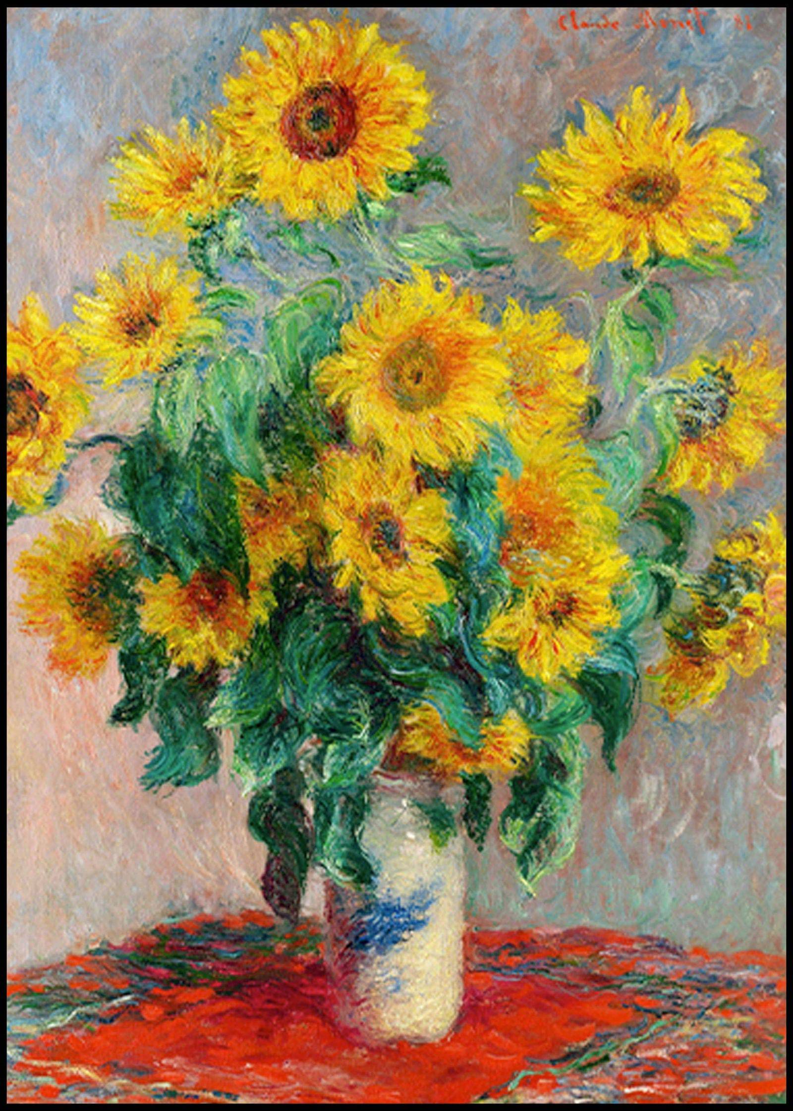 "Claude Monet - Bouquet of Sunflowers"