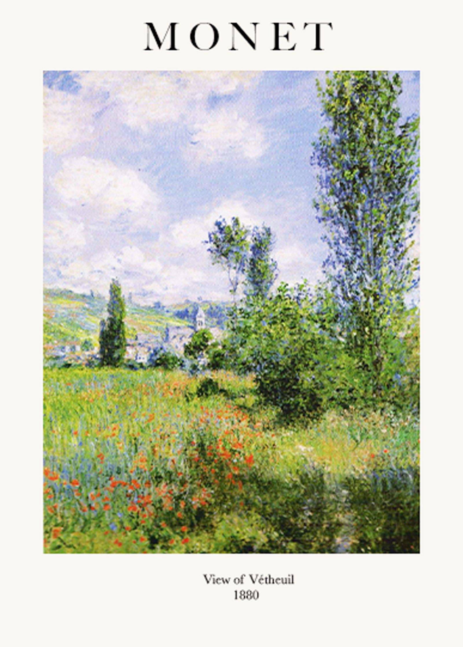 "Claude Monet - Vue de Vétheuil Poster"