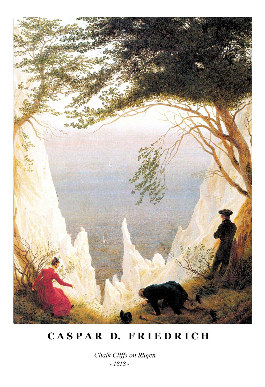 "Caspar David Friedrich - Chalk Cliffs on Rugen Poster"