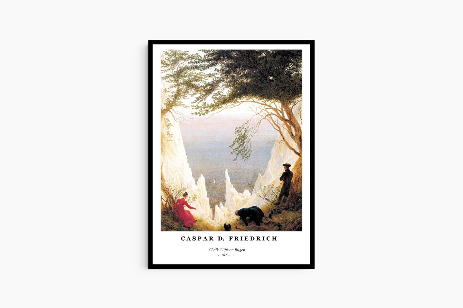 "Caspar David Friedrich - Chalk Cliffs on Rugen Poster"