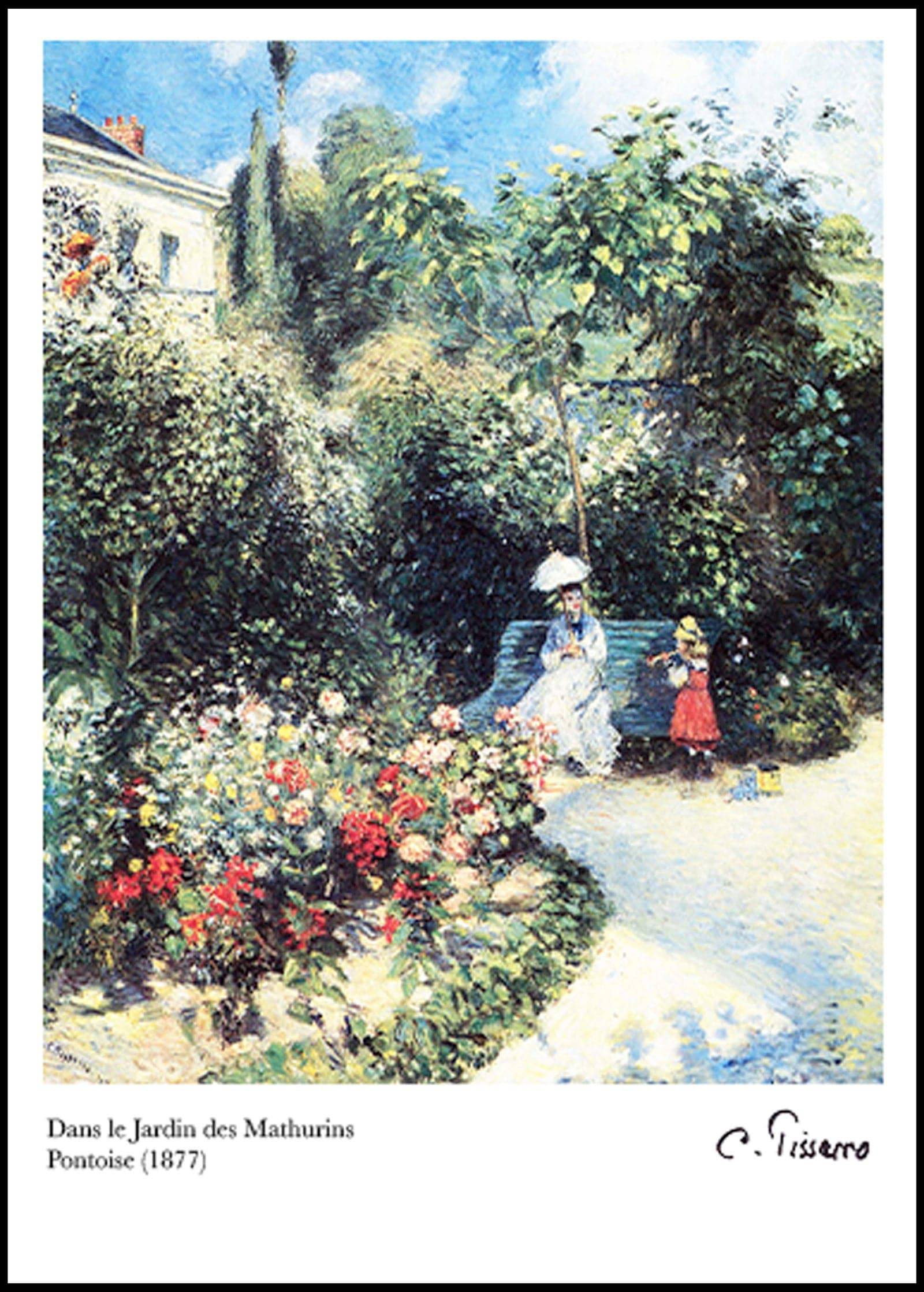 "Camille Pissarro - Dans Le Jardin des Mathurins Poster"