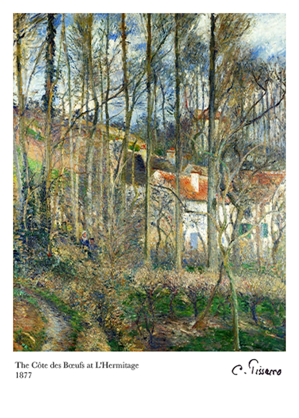 "Camille Pissarro - The Côte des Boeufs at L'Hermitage"