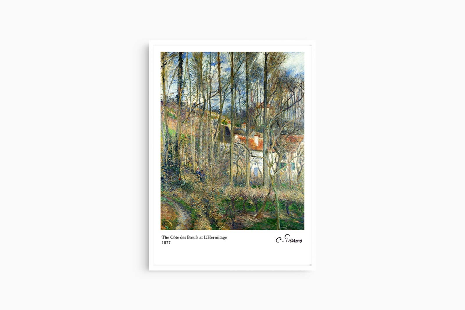 "Camille Pissarro - The Côte des Boeufs at L'Hermitage"