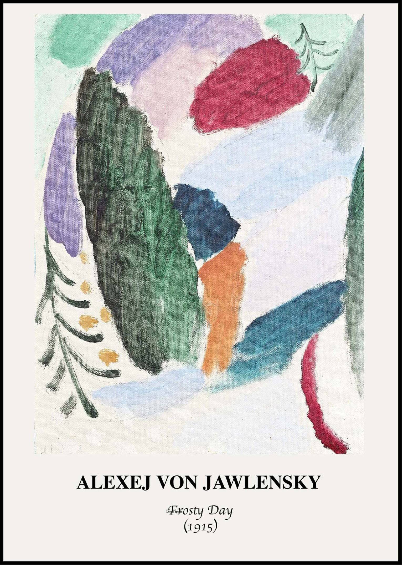 "Alexej von Jawlensky - Frosty Day Poster"