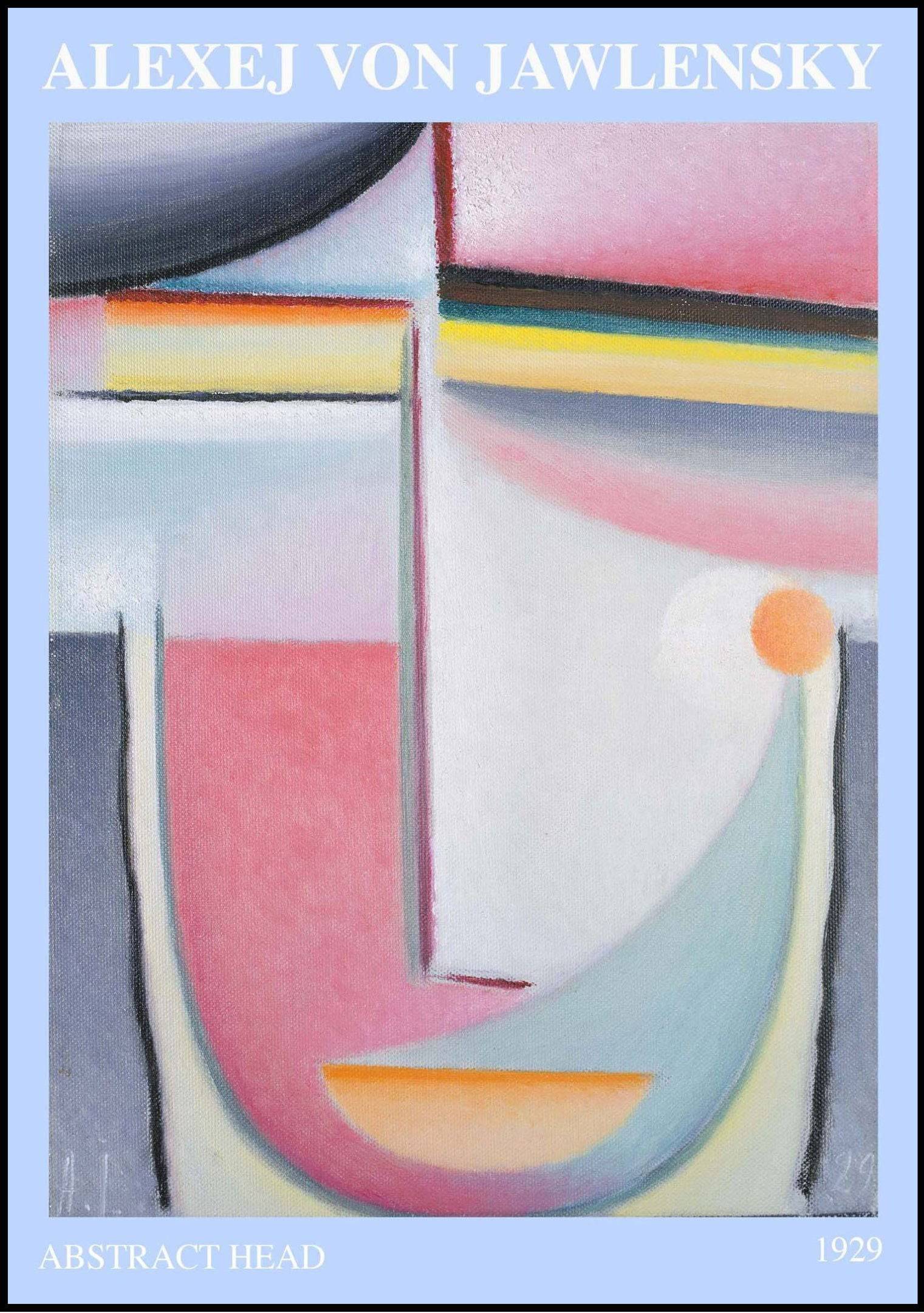 "Alexej von Jawlensky - Abstract Head Symphony in Pink Poster"