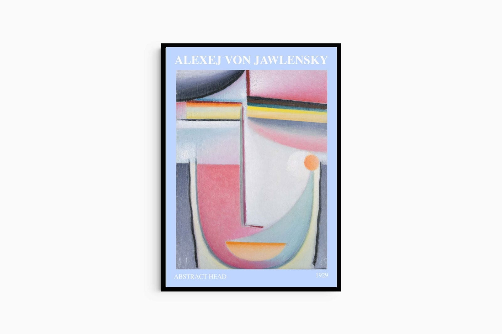 "Alexej von Jawlensky - Abstract Head Symphony in Pink Poster"