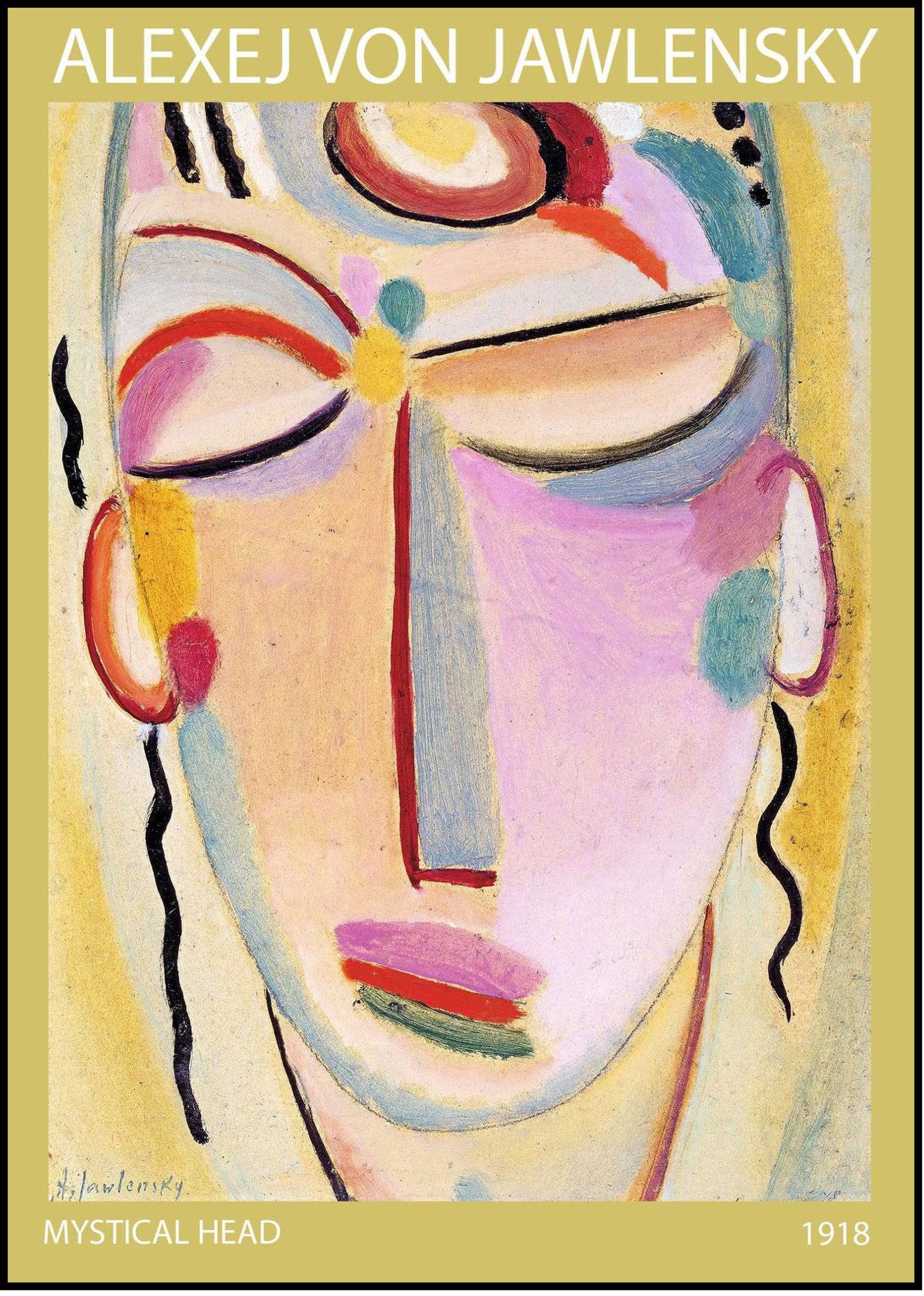 "Alexej von Jawlensky - Mystical head Meditation Poster"