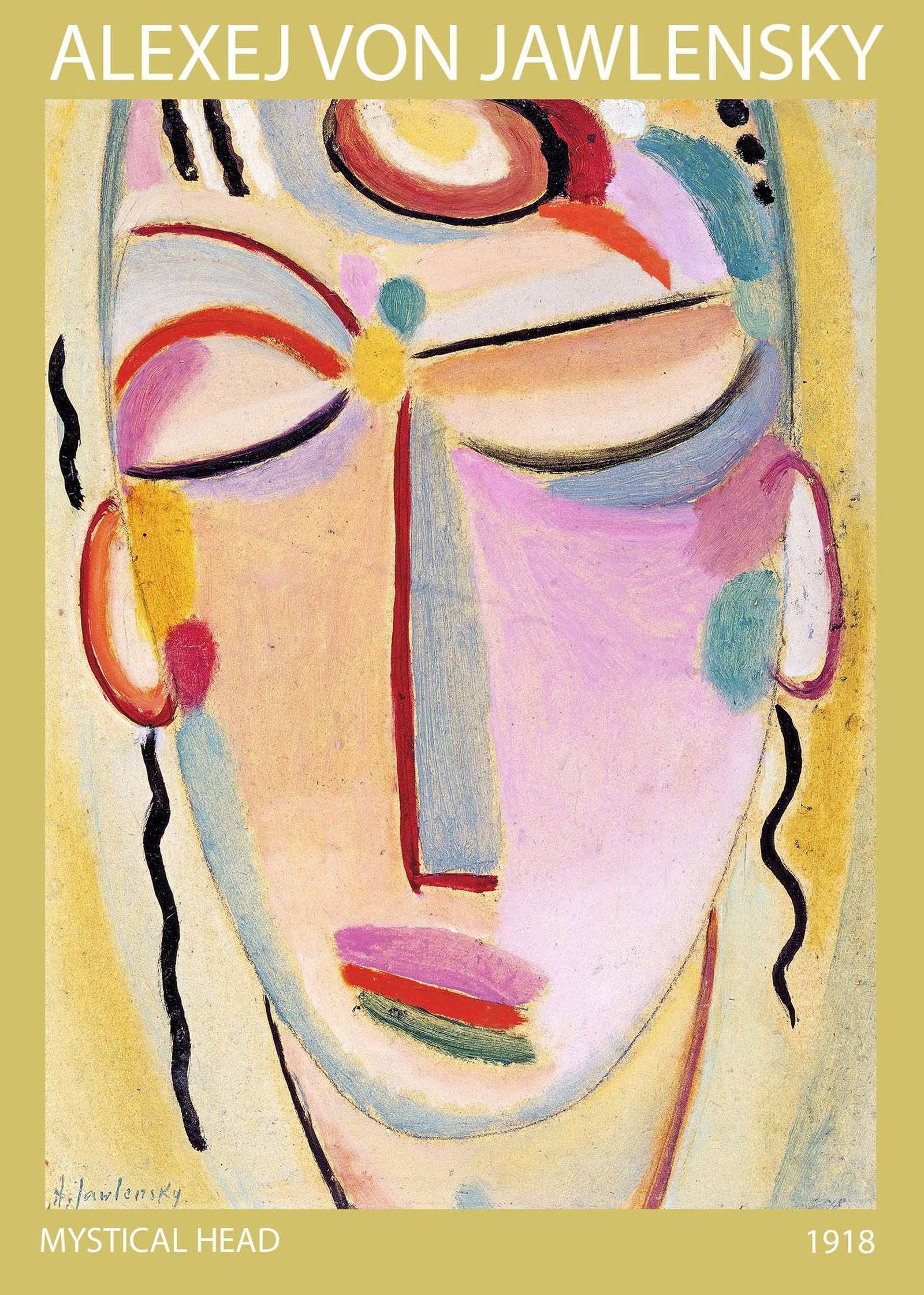 "Alexej von Jawlensky - Mystical head Meditation Poster"