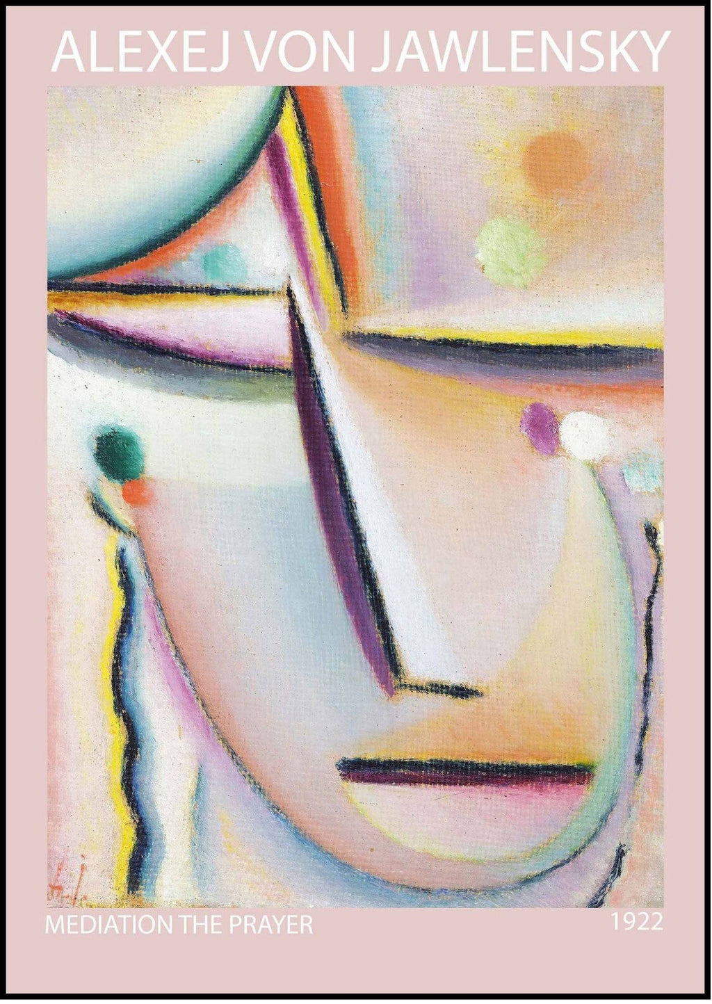 "Alexej von Jawlensky - Abstract Head Mediation The Prayer Poster"