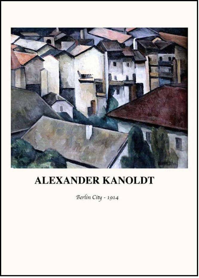 Alexander Kanoldt - Karlsruhe, Berlin City Poster