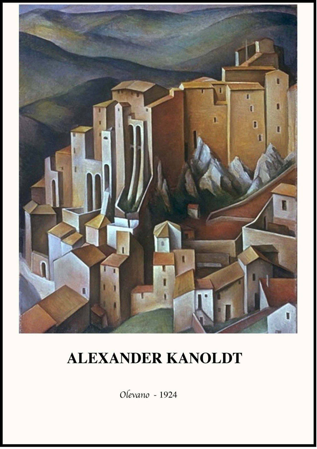 "Alexander Kanoldt - Olevano Poster"