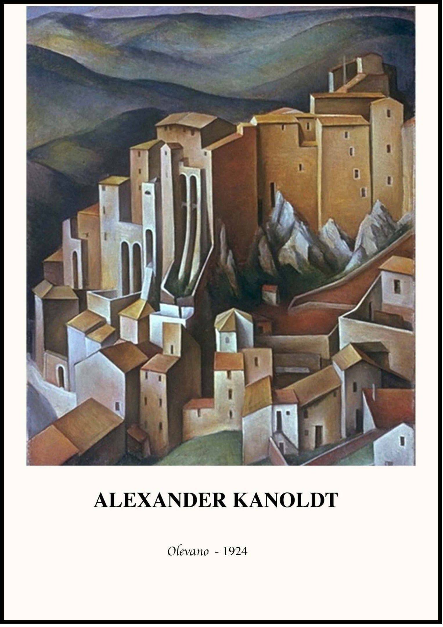 "Alexander Kanoldt - Olevano Poster"