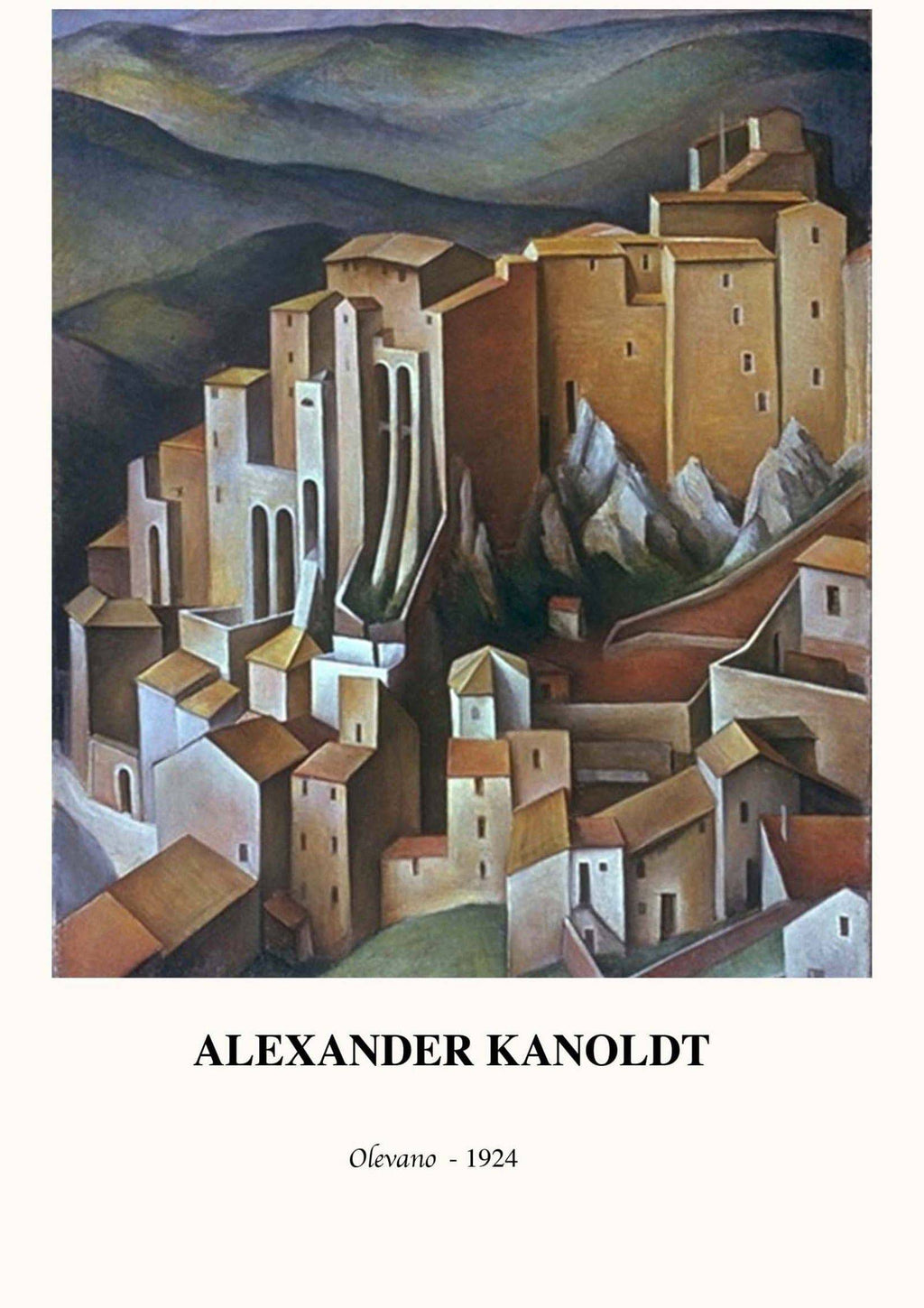 "Alexander Kanoldt - Olevano Poster"
