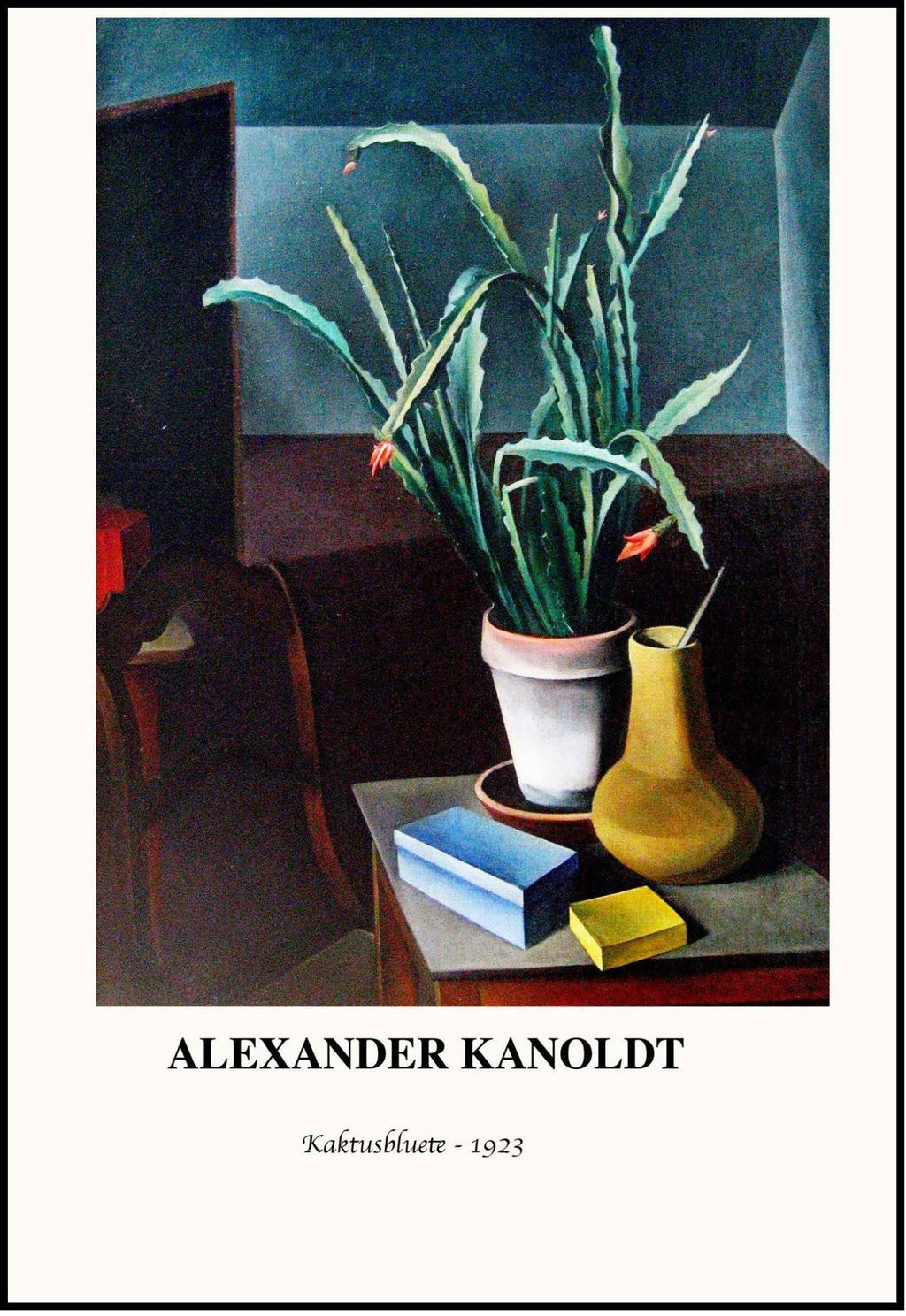 Alexander Kanoldt - Cactus Sill Life Poster
