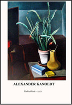 Cactus Still Life by Alexander Kanoldt – Minimalist Modernist Art Print