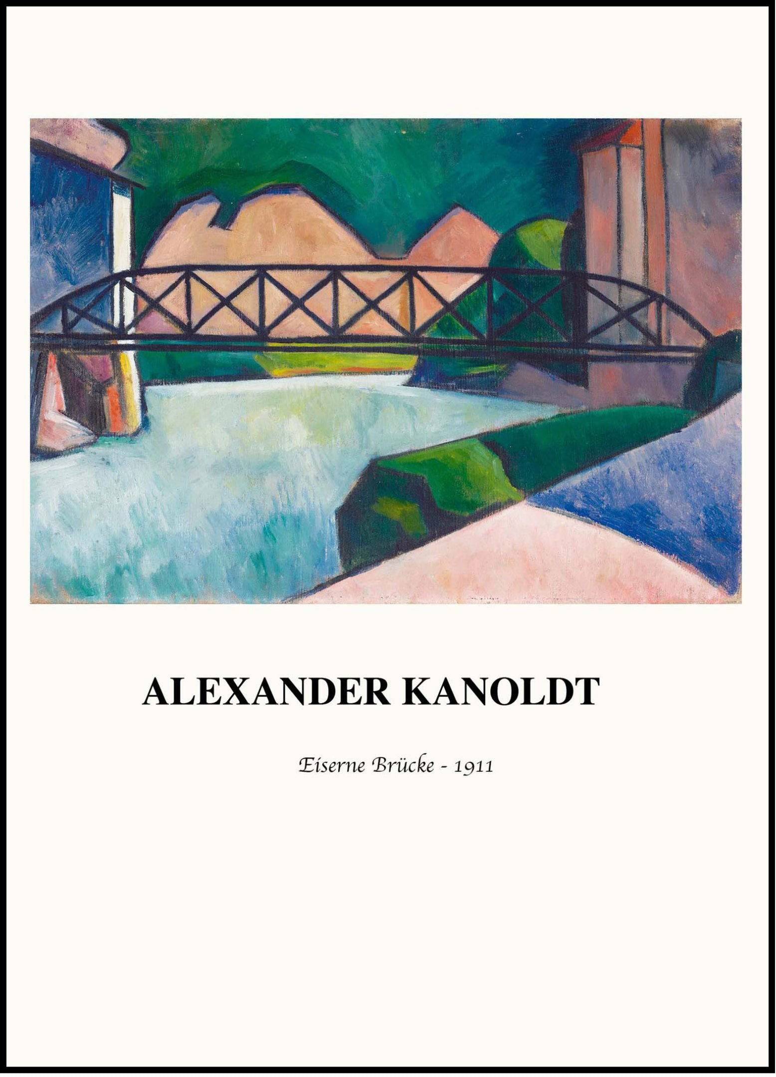 "Alexander Kanoldt - Eiserne Brücke Poster"