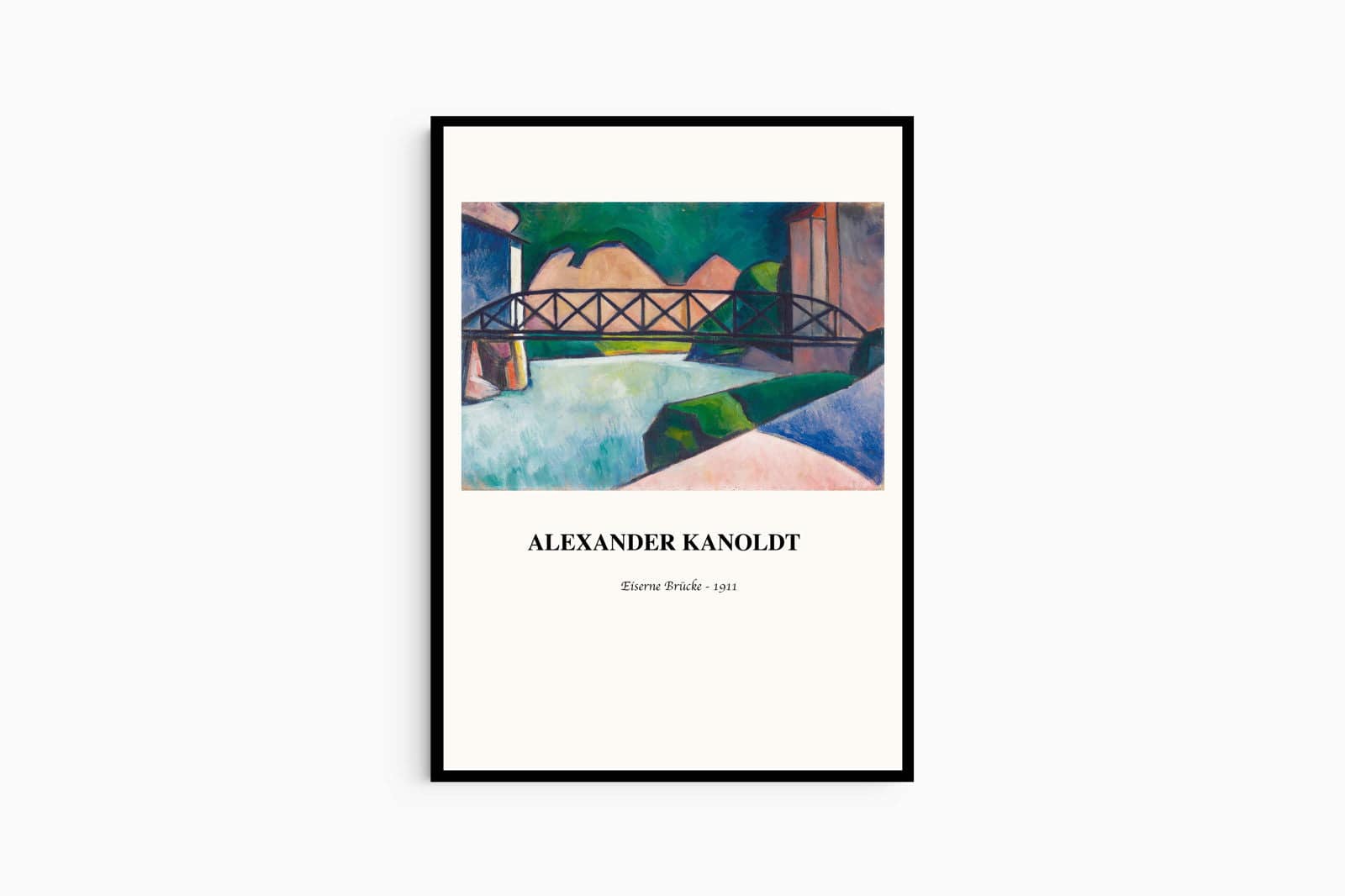"Alexander Kanoldt - Eiserne Brücke Poster"