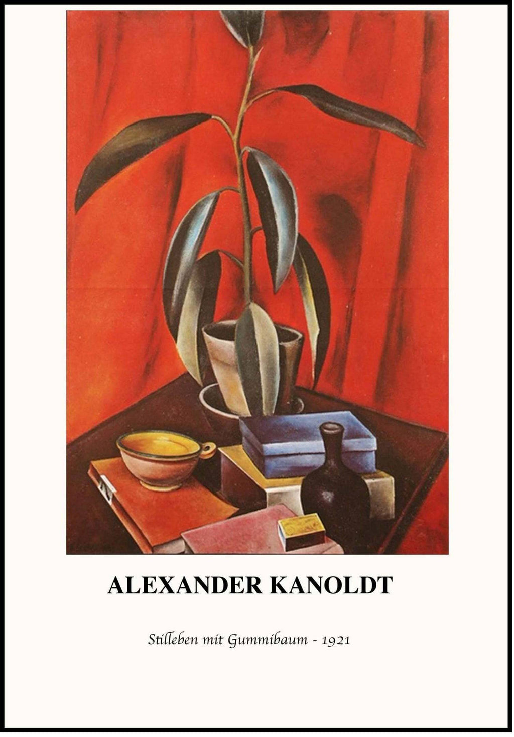 "Alexander Kanoldt - Still Life with Gum Tree Poster"