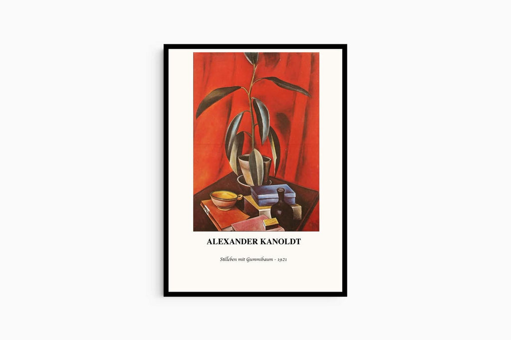 "Alexander Kanoldt - Still Life with Gum Tree Poster"