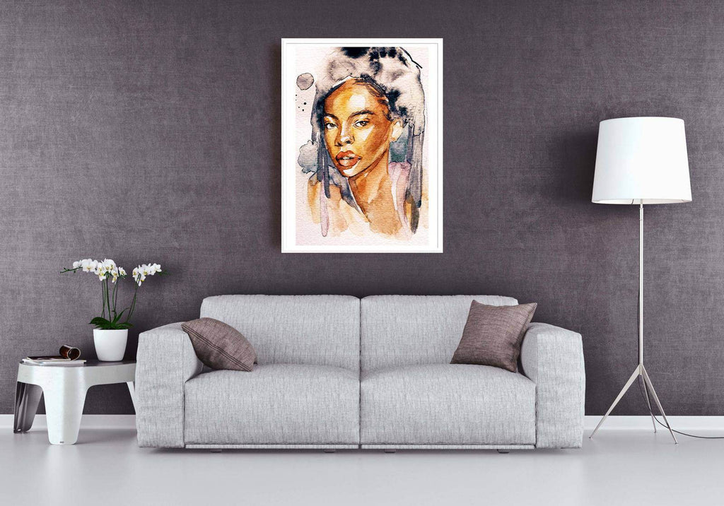 "Watercolour Woman No 1 Poster - Hakyarts"